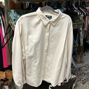 Ralph Lauren button up shirt. Off white, great shape/